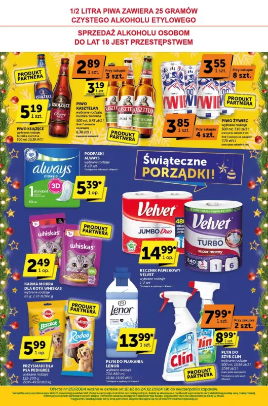 ABC - gazetka promocyjna Gazetka Supermarket od czwartku 12.12 do wtorku 24.12 - strona 12