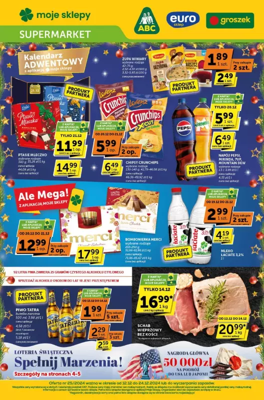 ABC - gazetka promocyjna Gazetka Supermarket od czwartku 12.12 do wtorku 24.12