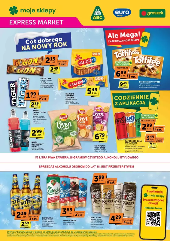 ABC - gazetka promocyjna Gazetka Expressmarket od czwartku 09.01 do wtorku 21.01