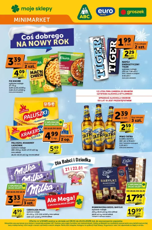 ABC - gazetka promocyjna Gazetka Minimarket od czwartku 09.01 do wtorku 21.01