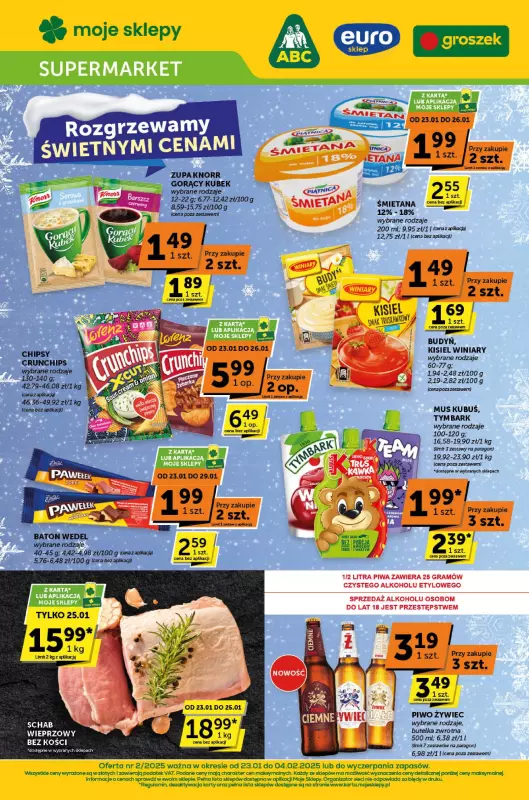 ABC - gazetka promocyjna Gazetka Supermarket od czwartku 23.01 do wtorku 04.02