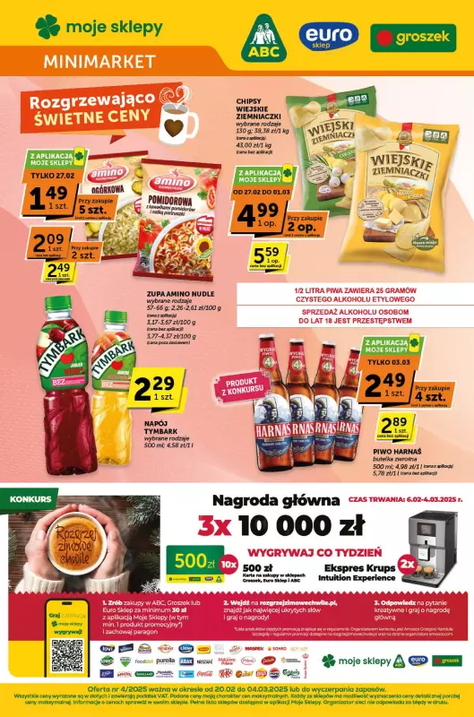 ABC - gazetka promocyjna Gazetka Minimarket od czwartku 20.02 do wtorku 04.03