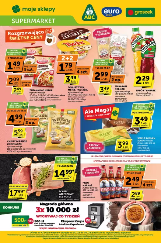 ABC - gazetka promocyjna Gazetka Supermarket od czwartku 20.02 do wtorku 04.03