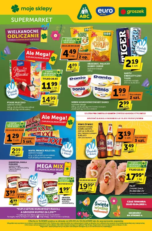 ABC - gazetka promocyjna Gazetka Supermarket od czwartku 20.03 do wtorku 01.04