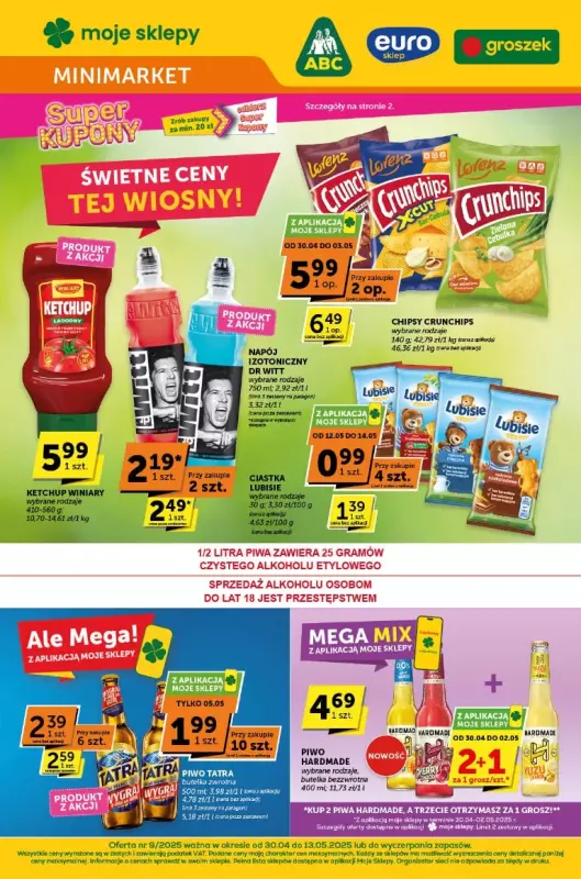 ABC - gazetka promocyjna Gazetka Minimarket od środy 30.04 do wtorku 13.05