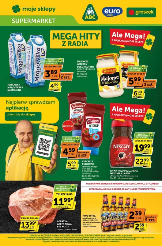 ABC - gazetka promocyjna Gazetka Supermarket od czwartku 12.06 do wtorku 24.06