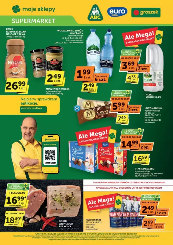 ABC - gazetka promocyjna Gazetka Supermarket od czwartku 26.06 do wtorku 08.07