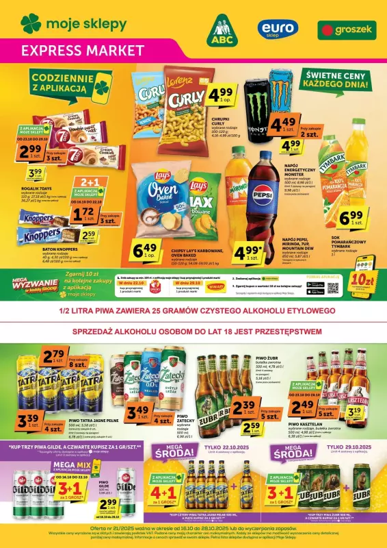 ABC - gazetka promocyjna Gazetka Expressmarket od czwartku 16.10 do wtorku 28.10