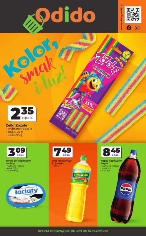 Odido - gazetka promocyjna Gazetka od środy 03.09 do wtorku 16.09