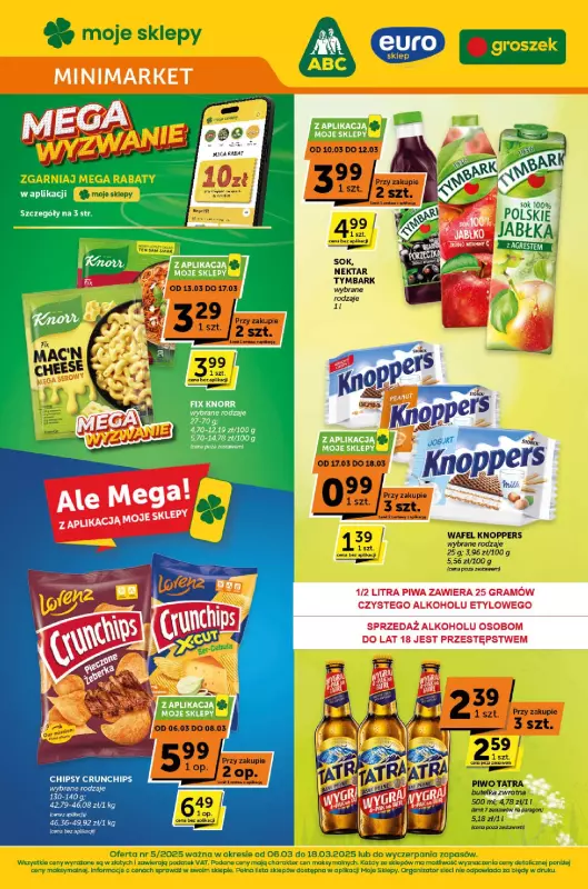 Euro Sklep - gazetka promocyjna Gazetka Minimarket od czwartku 06.03 do wtorku 18.03