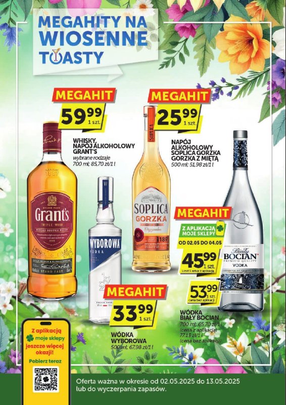 Euro Sklep - gazetka promocyjna Gazetka alkoholowa od środy 30.04 do wtorku 13.05