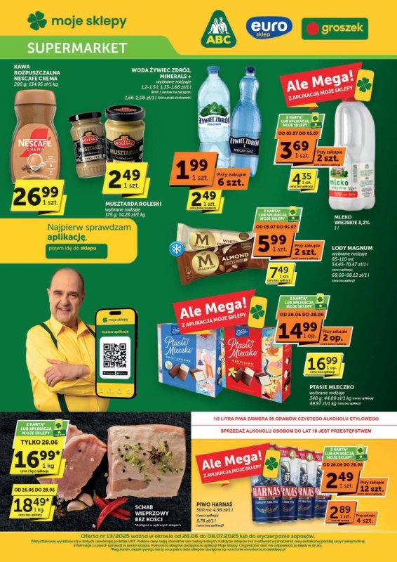 Euro Sklep - gazetka promocyjna Gazetka Supermarket od czwartku 26.06 do wtorku 08.07