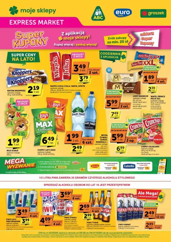 Euro Sklep - gazetka promocyjna Gazetka Expressmarket od czwartku 26.06 do wtorku 08.07