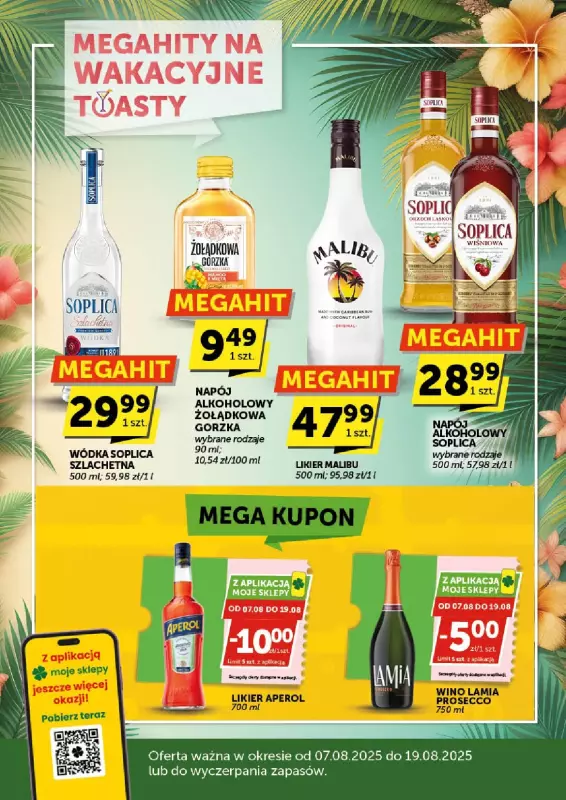 Euro Sklep - gazetka promocyjna Gazetka alkoholowa od czwartku 07.08 do wtorku 19.08