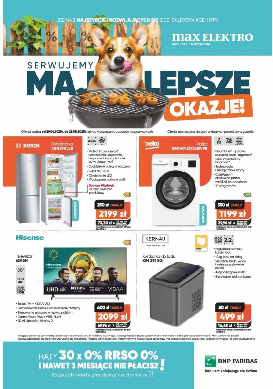 Max Elektro - gazetka promocyjna Gazetka od wtorku 29.04 do środy 28.05