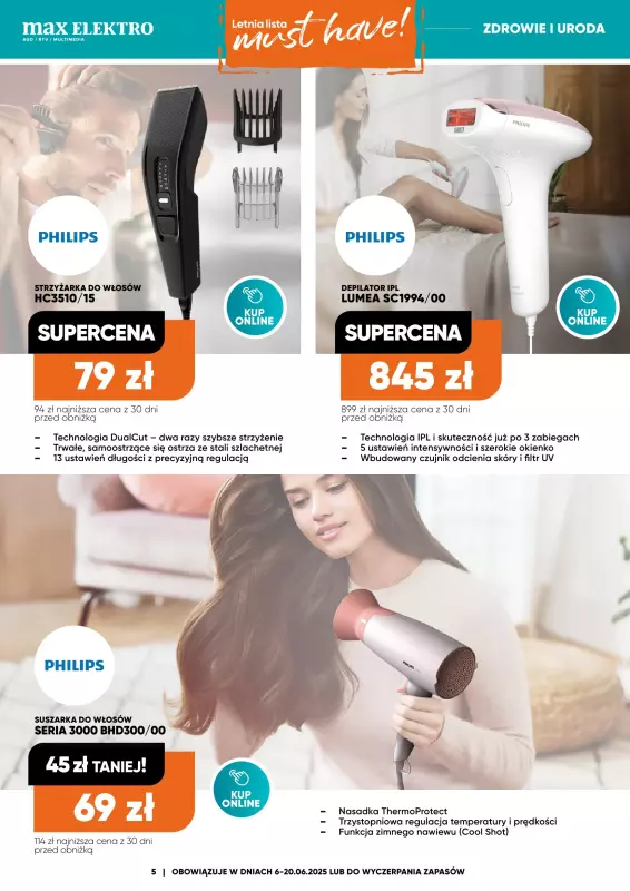 Max Elektro - gazetka promocyjna Gazetka od piątku 06.06 do piątku 20.06 - strona 5