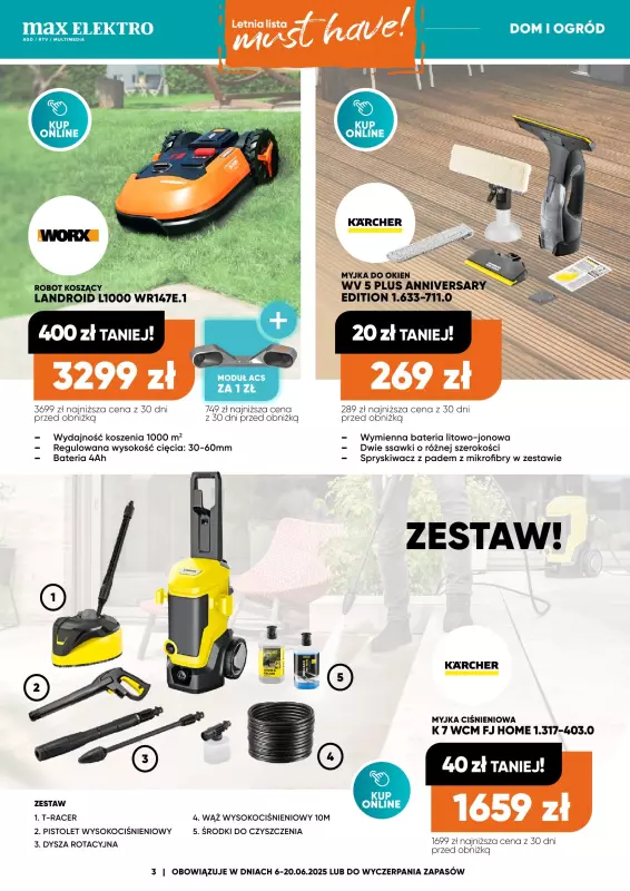 Max Elektro - gazetka promocyjna Gazetka od piątku 06.06 do piątku 20.06 - strona 3