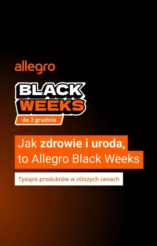 Allegro - gazetka promocyjna Zdrowie i uroda w supercenach od czwartku 07.11 do niedzieli 10.11