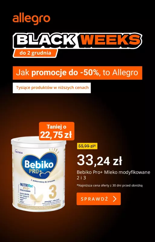 Allegro - gazetka promocyjna Rabaty na produkty z supermarketu od poniedziałku 11.11 do środy 13.11 - strona 2