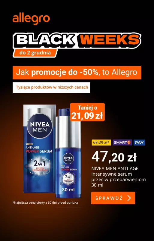 Allegro - gazetka promocyjna Kosmetyki w supercenach od czwartku 14.11 do niedzieli 17.11