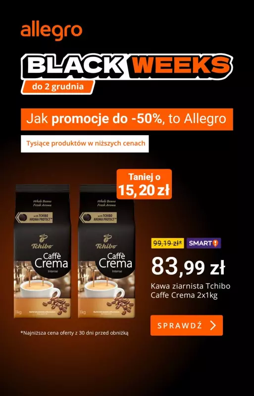 Allegro - gazetka promocyjna Szeroki wybór kaw w supercenach od czwartku 14.11 do niedzieli 17.11 - strona 6