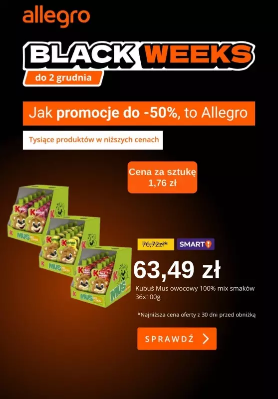 Allegro - gazetka promocyjna Produkty poniżej 100 zł od soboty 23.11 do poniedziałku 25.11 - strona 5