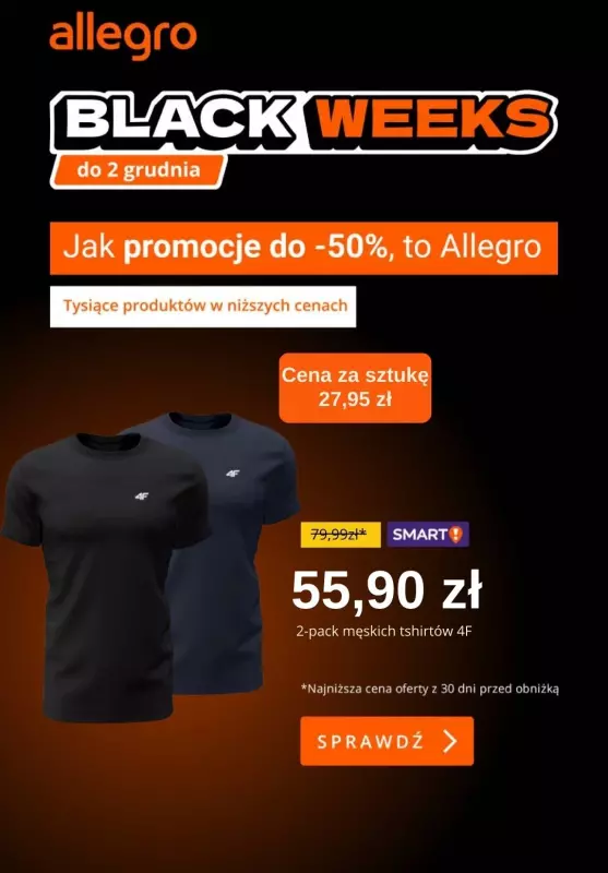 Allegro - gazetka promocyjna Produkty poniżej 100 zł od soboty 23.11 do poniedziałku 25.11