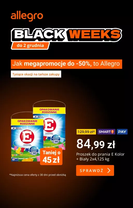 Allegro - gazetka promocyjna Supermarketowe hity od środy 27.11 do czwartku 28.11