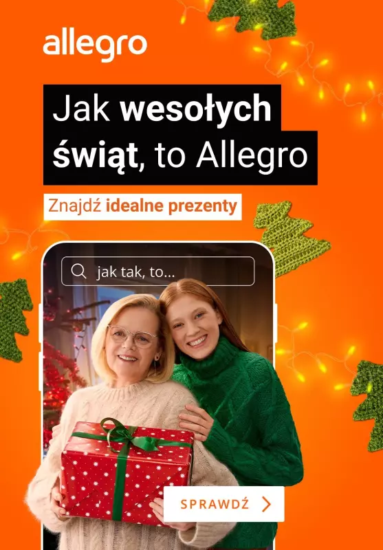 Allegro - gazetka promocyjna Jak trafiony prezent, to Allegro! od wtorku 03.12 do niedzieli 08.12