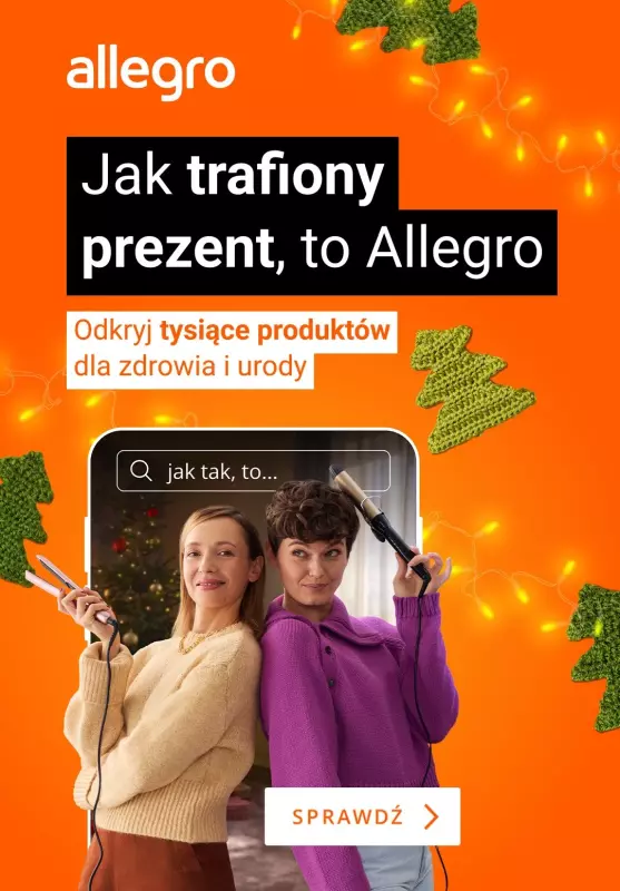 Allegro - gazetka promocyjna Odkryj tysiące produktów dla zdrowia i urody od wtorku 03.12 do niedzieli 08.12