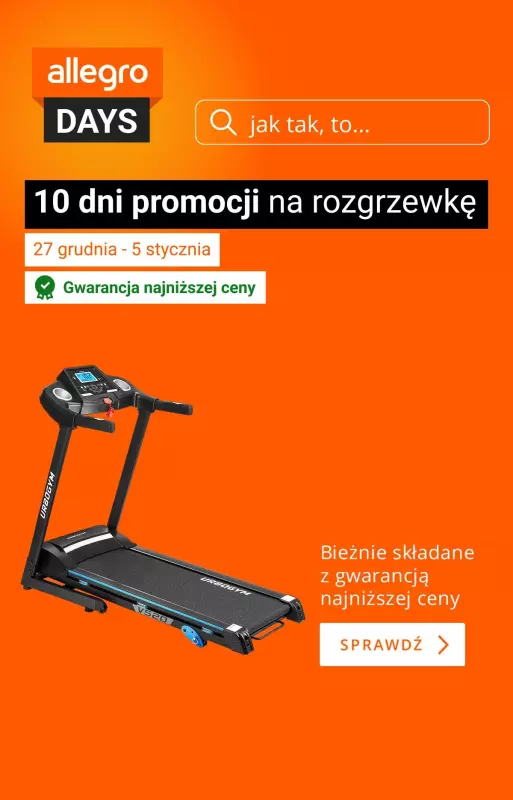 Allegro - gazetka promocyjna Styczeń pełen rabatów z Allegro Days od piątku 03.01 do niedzieli 05.01