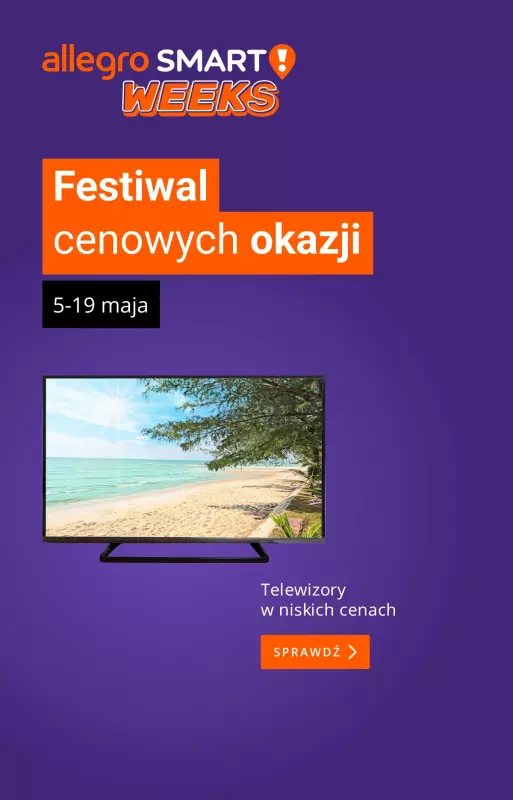 Allegro - gazetka promocyjna Hity z elektroniki od czwartku 08.05 do niedzieli 11.05