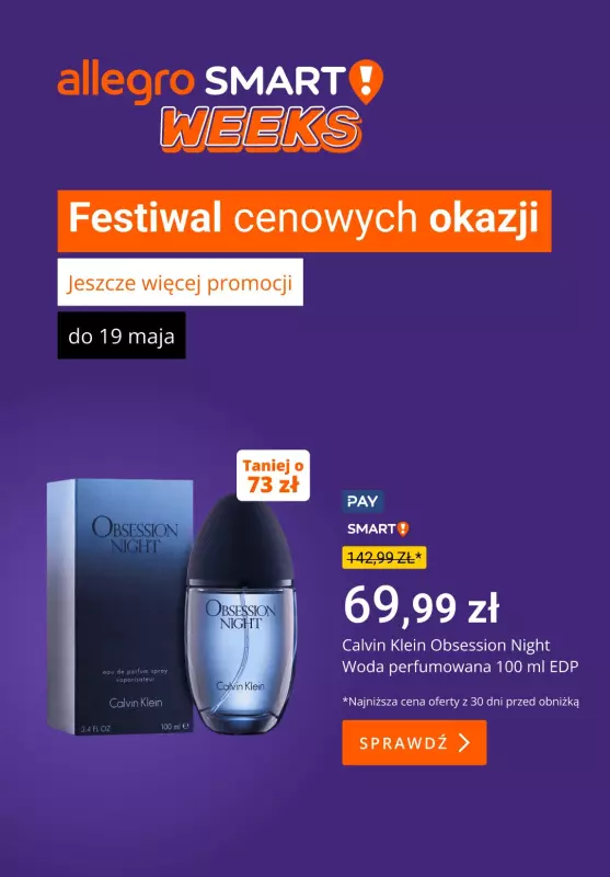 Allegro - gazetka promocyjna Kosmetyki w supercenach od poniedziałku 12.05 do środy 14.05