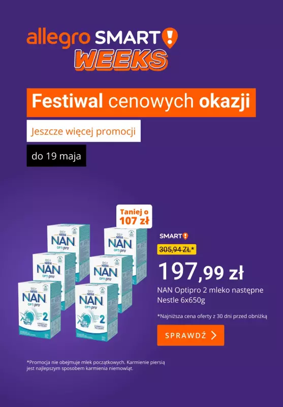 Allegro - gazetka promocyjna Rabaty na produkty z supermarketu od czwartku 15.05 do niedzieli 18.05