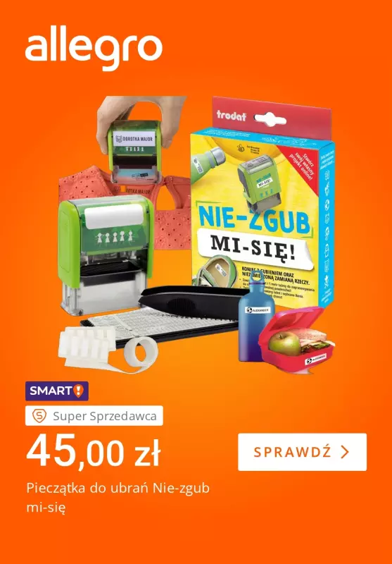 Allegro - gazetka promocyjna Wybór, jakość i cena pierwsza klasa od wtorku 12.08 do poniedziałku 18.08