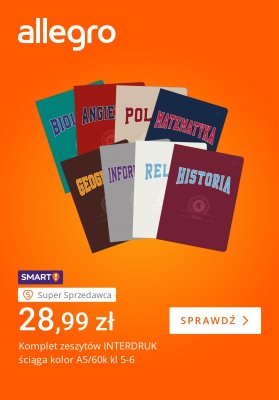 Allegro - gazetka promocyjna Wzorowa wyprawka do szkoły od piątku 15.08 do czwartku 21.08