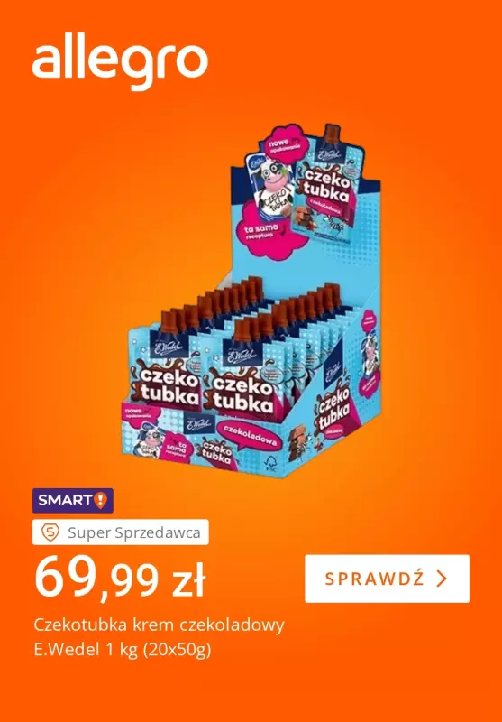 Allegro - gazetka promocyjna Słodkie świętowanie Dnia Czekolady od piątku 29.08 do czwartku 04.09