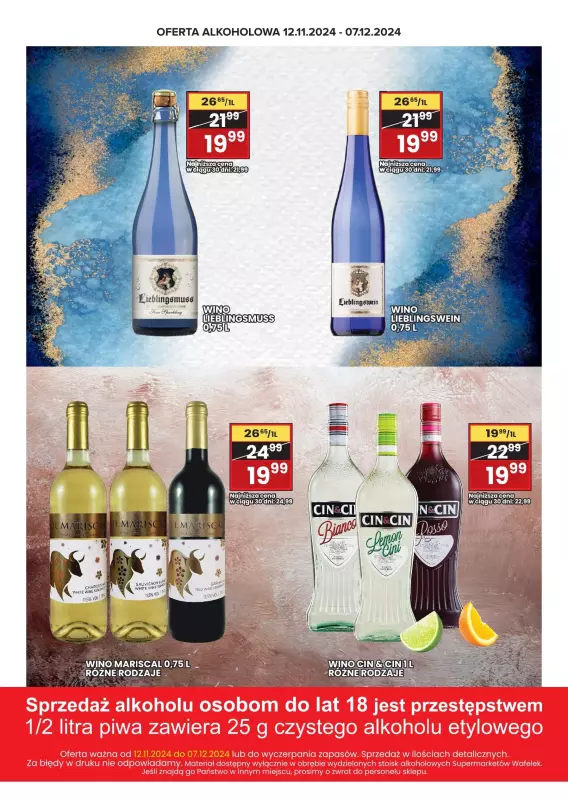 Wafelek - gazetka promocyjna Katalog alkoholowy  do soboty 07.12 - strona 4