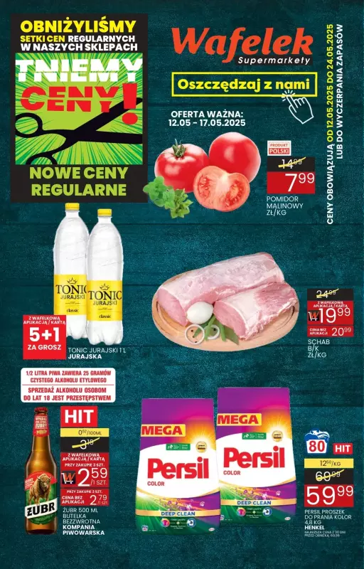 Wafelek - gazetka promocyjna Gazetka od poniedziałku 12.05 do soboty 24.05