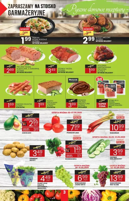 Wafelek - gazetka promocyjna Gazetka od poniedziałku 26.05 do soboty 07.06 - strona 3