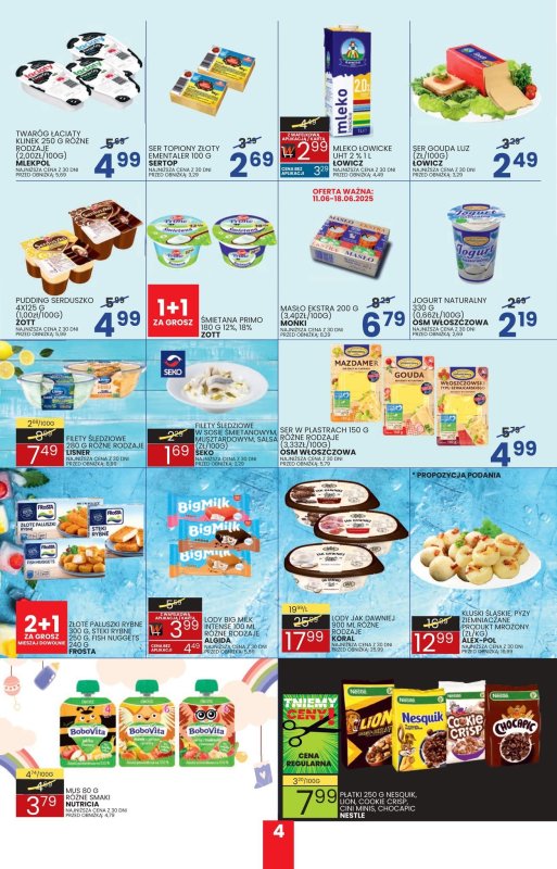 Wafelek - gazetka promocyjna Gazetka od poniedziałku 09.06 do soboty 21.06 - strona 4