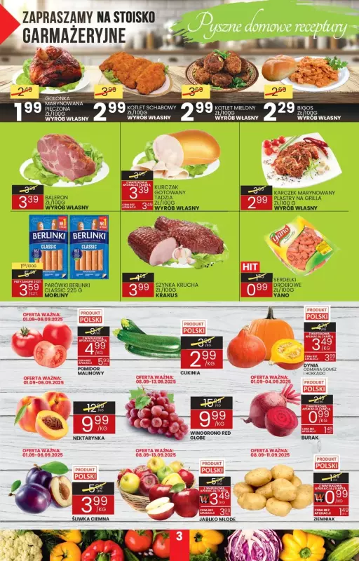 Wafelek - gazetka promocyjna Gazetka od poniedziałku 01.09 do soboty 13.09 - strona 3