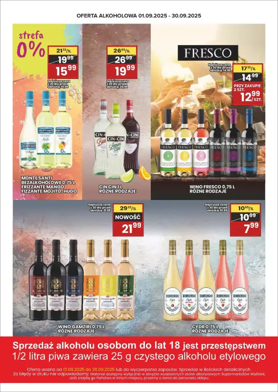 Wafelek - gazetka promocyjna Katalog alkoholowy  do wtorku 30.09 - strona 4