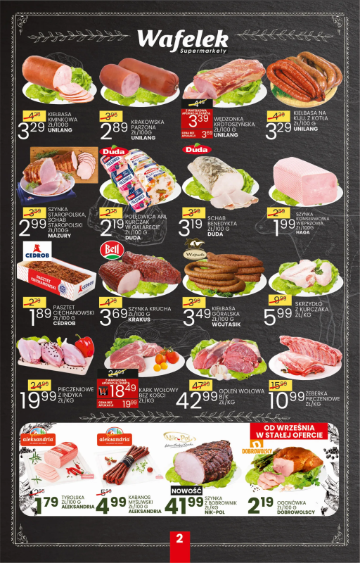 Wafelek - gazetka promocyjna Gazetka od poniedziałku 15.09 do soboty 27.09 - strona 2