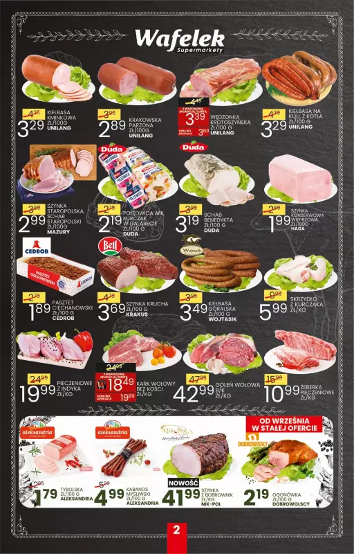 Wafelek - gazetka promocyjna Gazetka od poniedziałku 15.09 do soboty 27.09 - strona 2