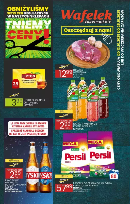 Wafelek - gazetka promocyjna Gazetka od poniedziałku 13.10 do soboty 25.10