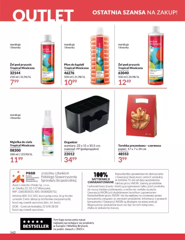 AVON - gazetka promocyjna Katalog Styczeń 2025 od czwartku 02.01 do piątku 31.01 - strona 142