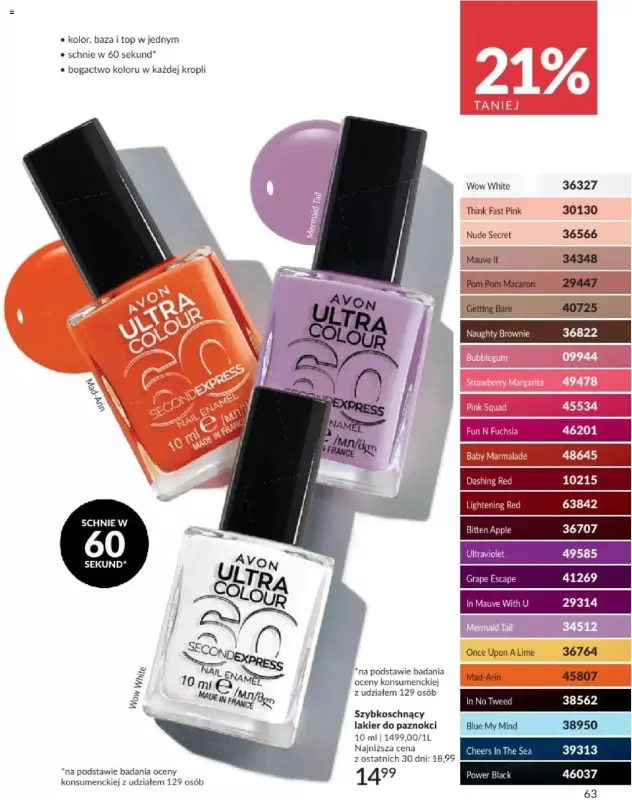 AVON - gazetka promocyjna Katalog Maj 2025 od czwartku 01.05 do soboty 31.05 - strona 63