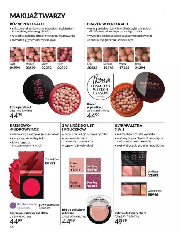 AVON - gazetka promocyjna Katalog Czerwiec 2025 od niedzieli 01.06 do poniedziałku 30.06 - strona 44