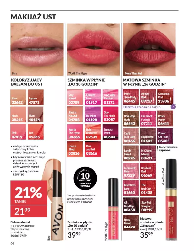 AVON - gazetka promocyjna Katalog Czerwiec 2025 od niedzieli 01.06 do poniedziałku 30.06 - strona 62